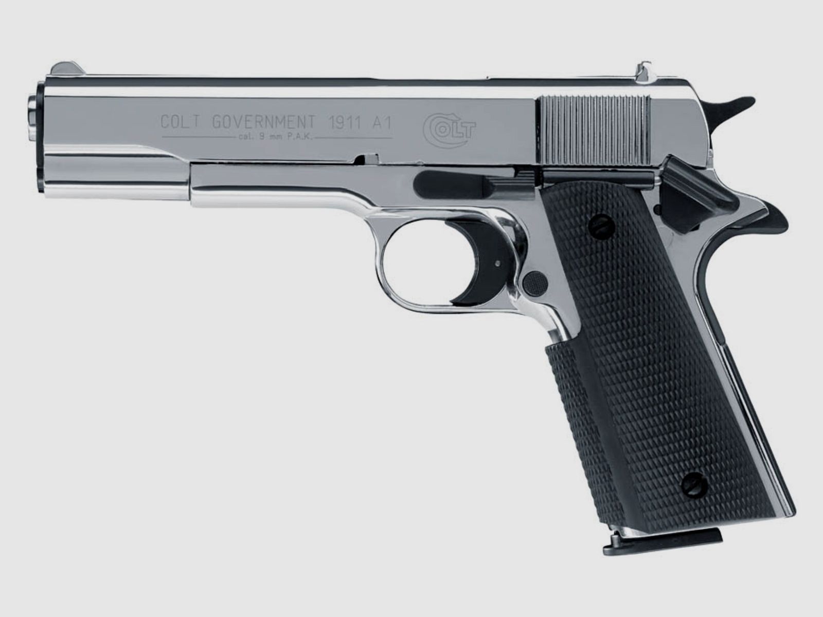 Umarex 317.02.38 Colt Government 1911 A1 9 mm P.A.K. Polished Chrome Pyro, Bild 3 von 3