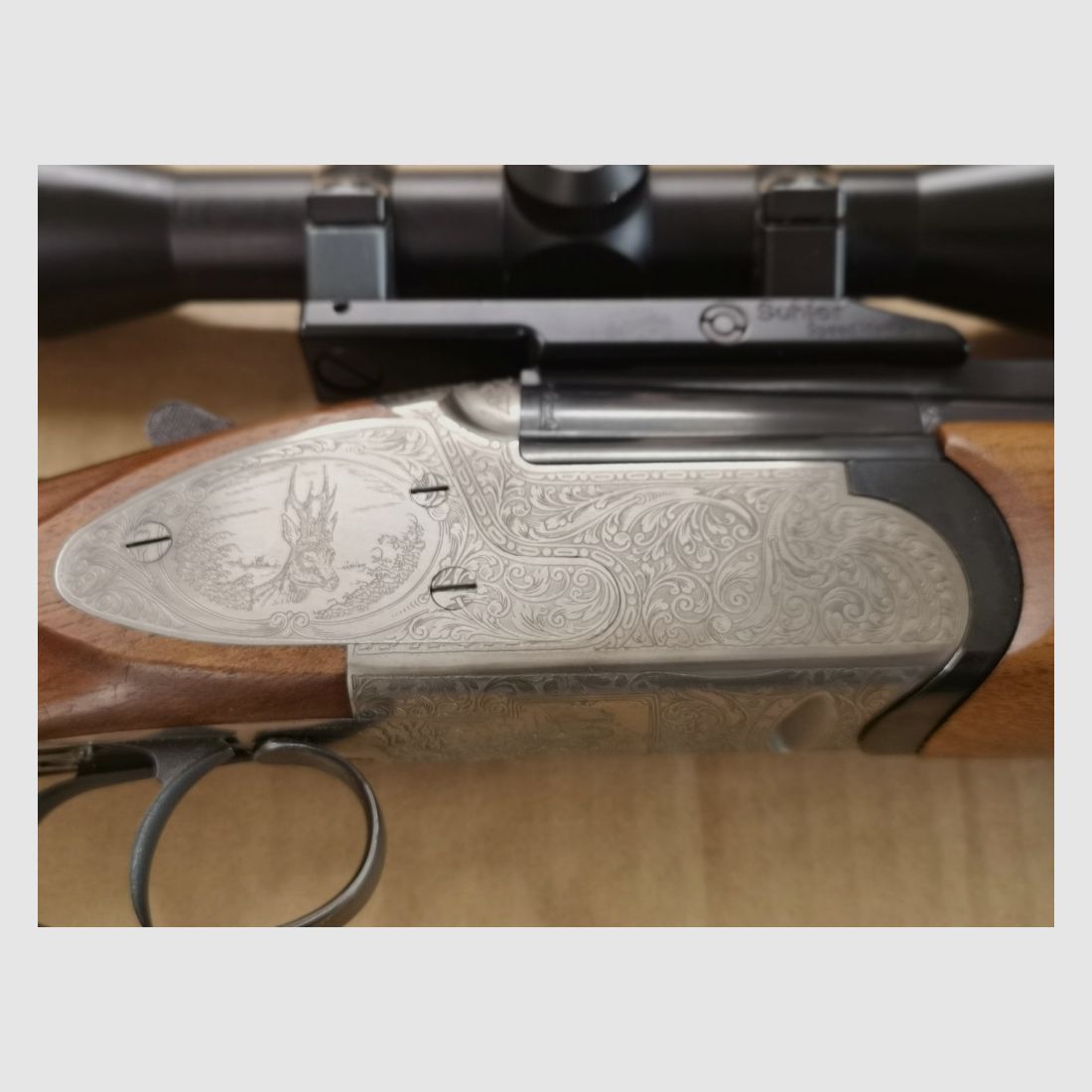 Bock rifle S2000 Luxury 7x65R and 12/70 side lock