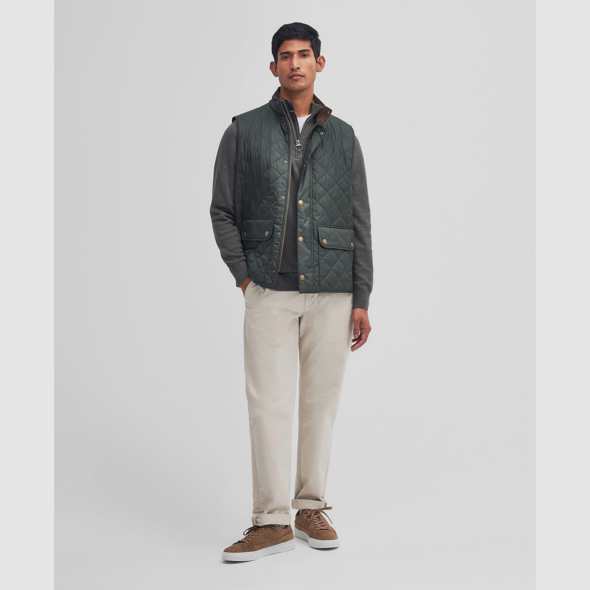 BARBOUR New Lowerdale Weste Olive Sage