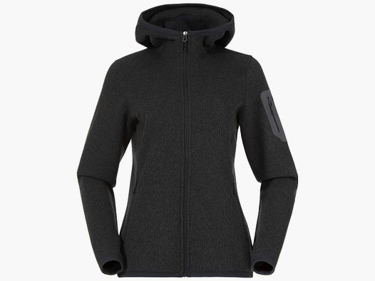 Bergans Kamphaug Knitted Hoodie Women Dark Shadow Grey S