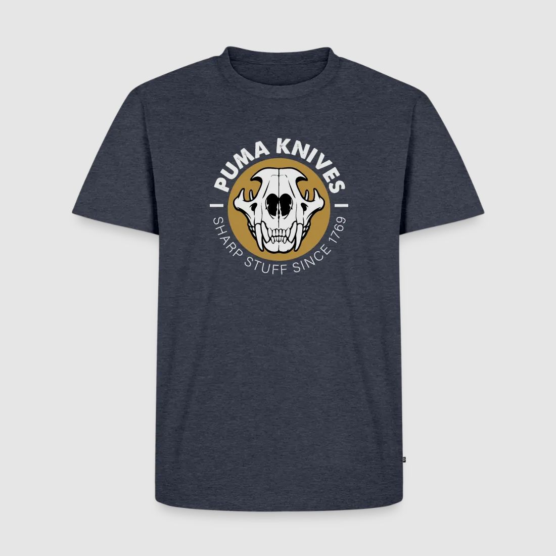 PUMA Męska Premium Koszulka "Skull Frontal Sharp Stuff" Biała