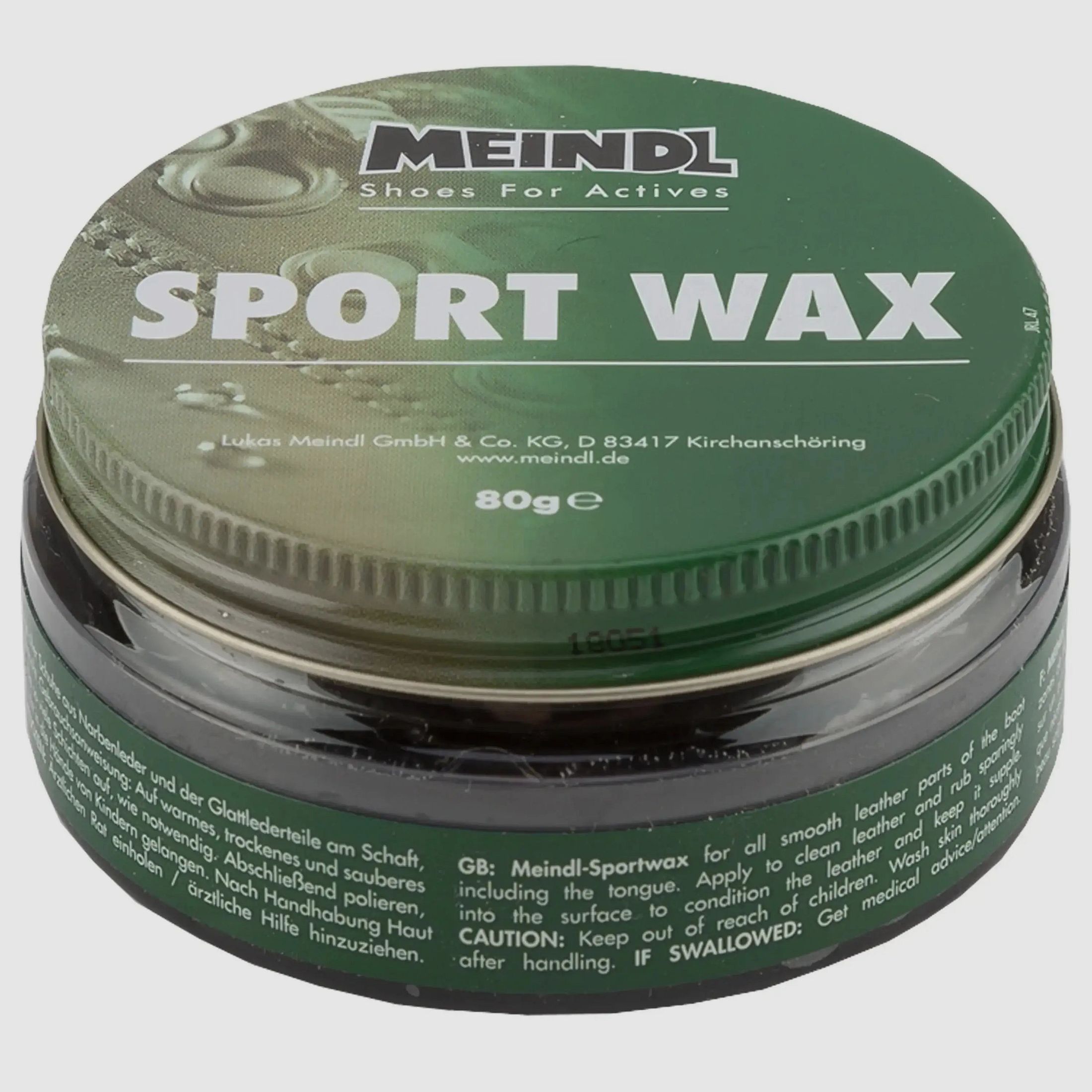 Meindl Crema per scarpe Sportwax nera 80 g