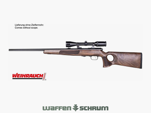 Weihrauch HW 66 Produktion Thumbhole .17Hornet mit Lochschaft LL51cm / 1/2''20UNF / ohne Visierung Direktabzug 1400g