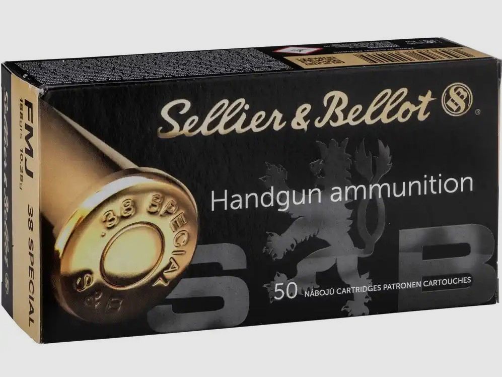 .38 Spec. Volle mantel 10,24g/158grs. Sellier & Bellot