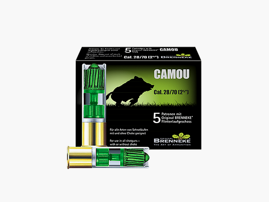 Flintenlaufgeschosse – CAMOU Cal. 28/70, 18,3 g VE5