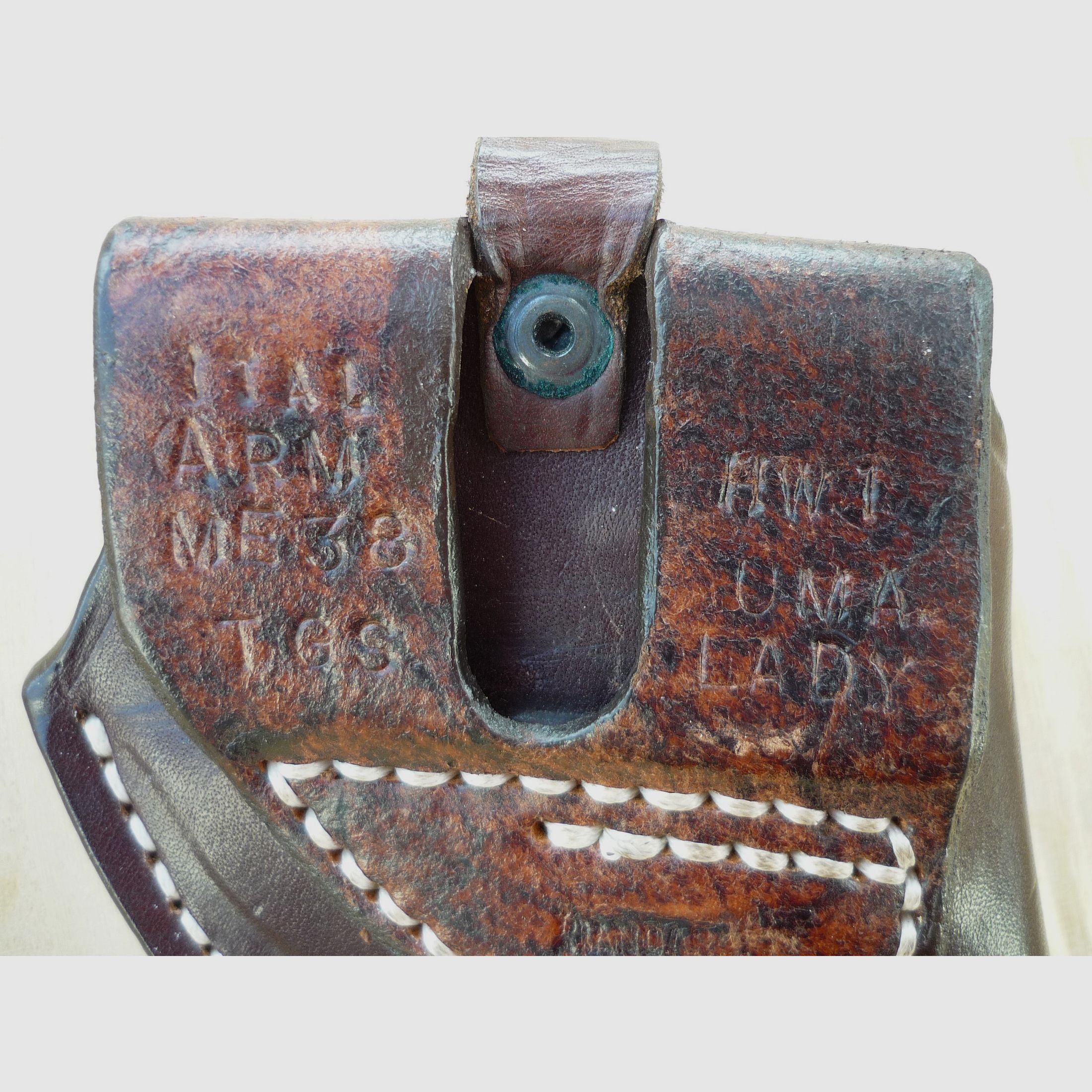 HKDesign Holster Art. Nr. 002: piccolo fondina semplice con cinturino di sicurezza - per: diverse armi, vedere ulteriori foto tra cui S&W 60 - per mancini