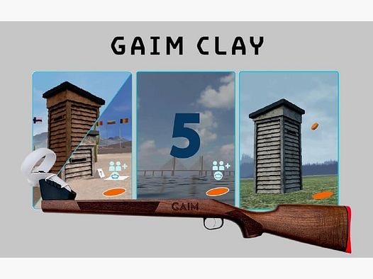 GAIM Clay Shooting VR trainingssimulator