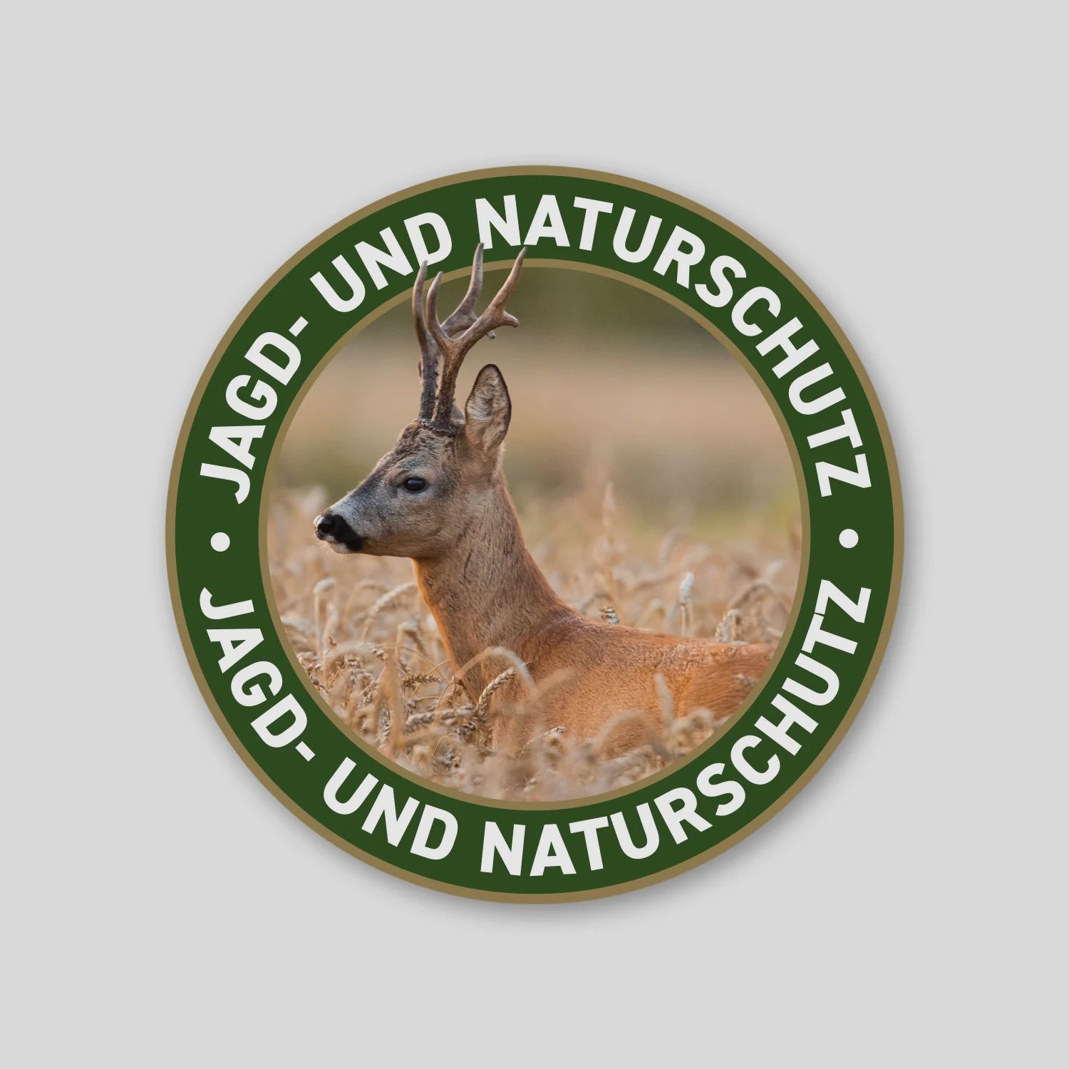 Car hunting sticker "Hunting and Nature Conservation" Roe Buck