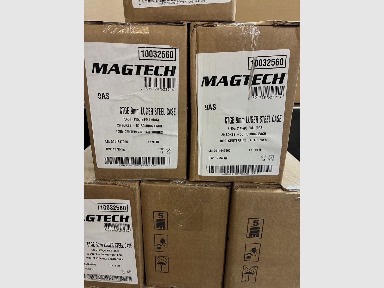 Magtech 9mm Luger 115grain Cassa in Acciaio