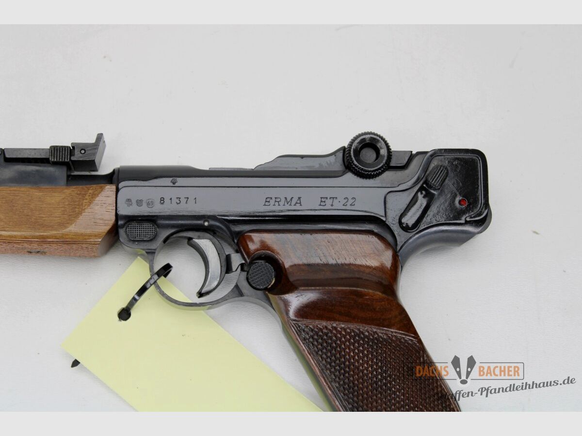 Pistola Erma ET 22 Cal. .22lfB réplica larga 08 Marine WB2536, imagen 3 de 5