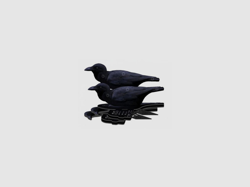 FUD LOCK CORBEAU 6 pièces flexible Top Folding Up Decoy de NRA
