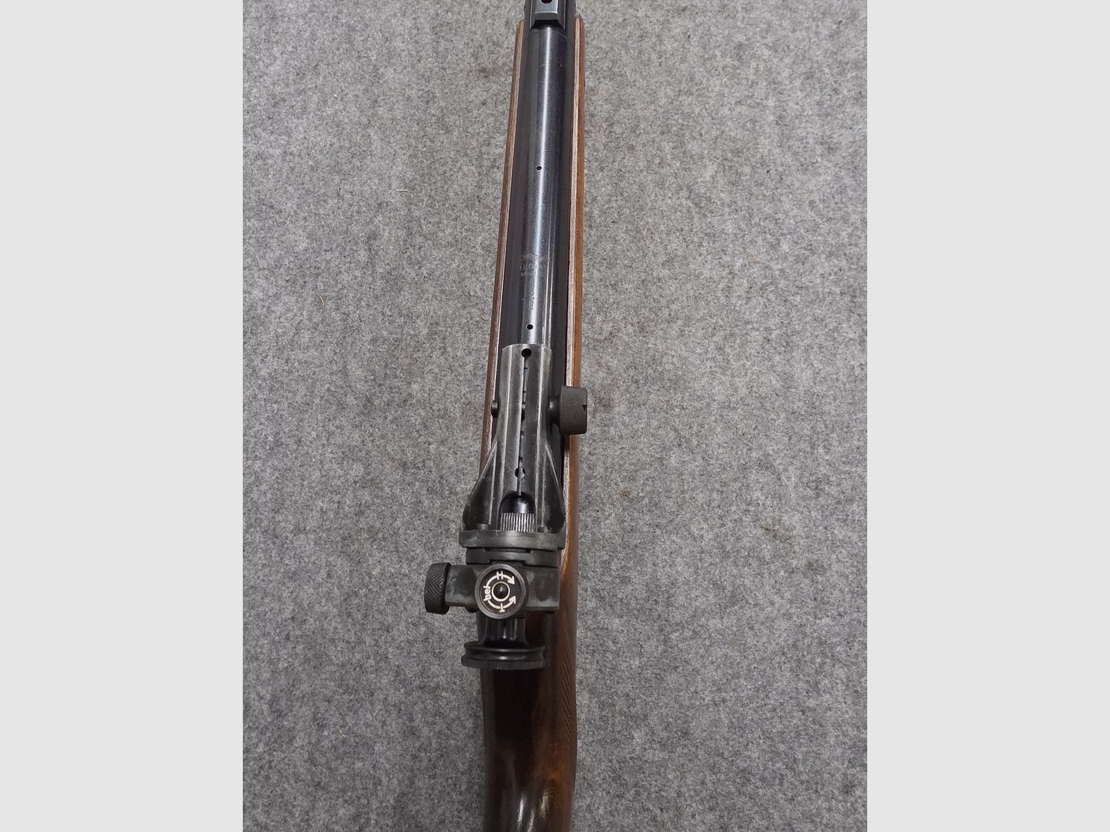 Vecchio Walther Mod. 53 Knicker carabina ad aria con diottra senza marchio F degli anni '50/'60 cal. 4,5mm Diabolo, immagine 8 di 12