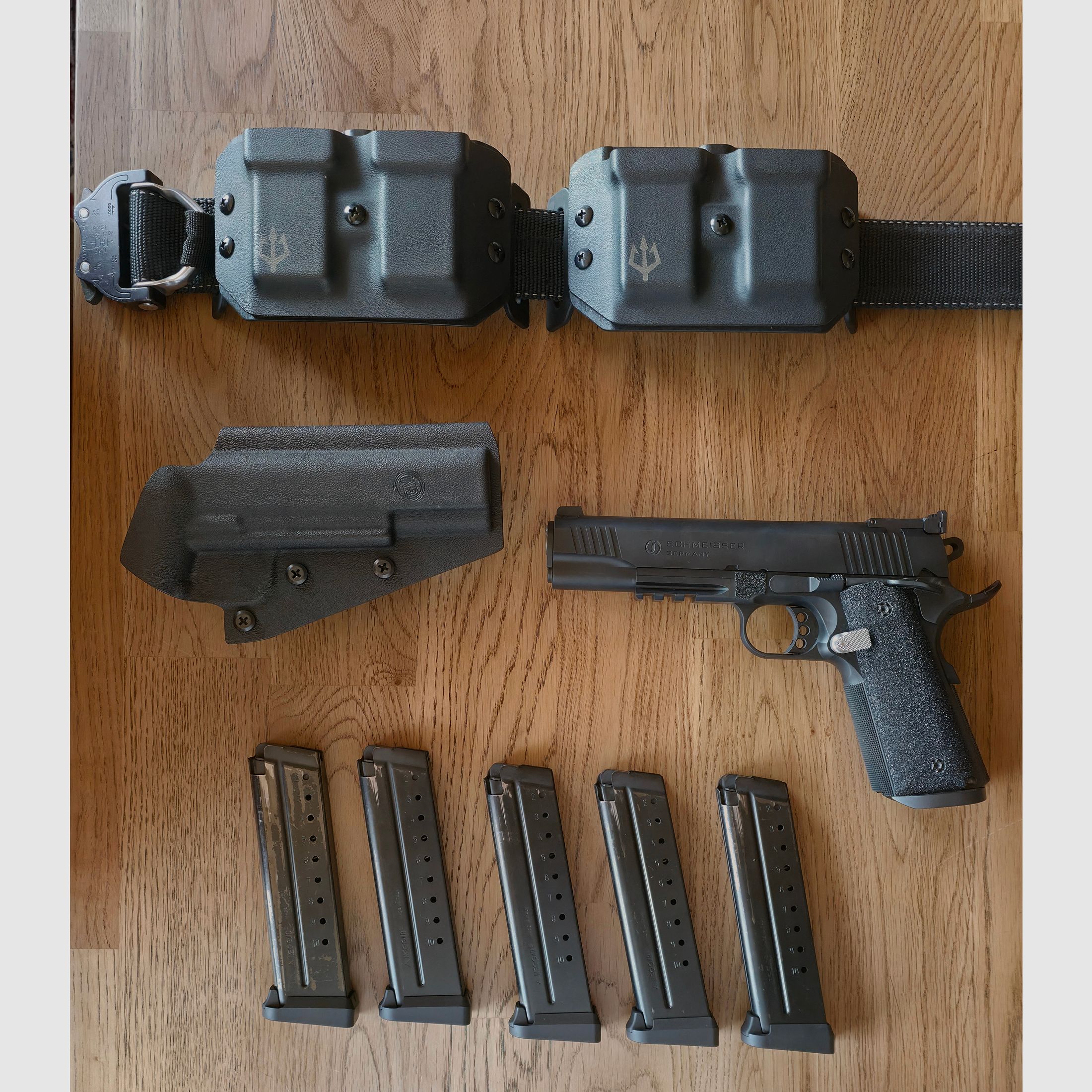Schmeisser 1911 Hugo 5" 9mm – Paquete completo: BDMP y listo para caza – Estado excelente, imagen 2 de 6