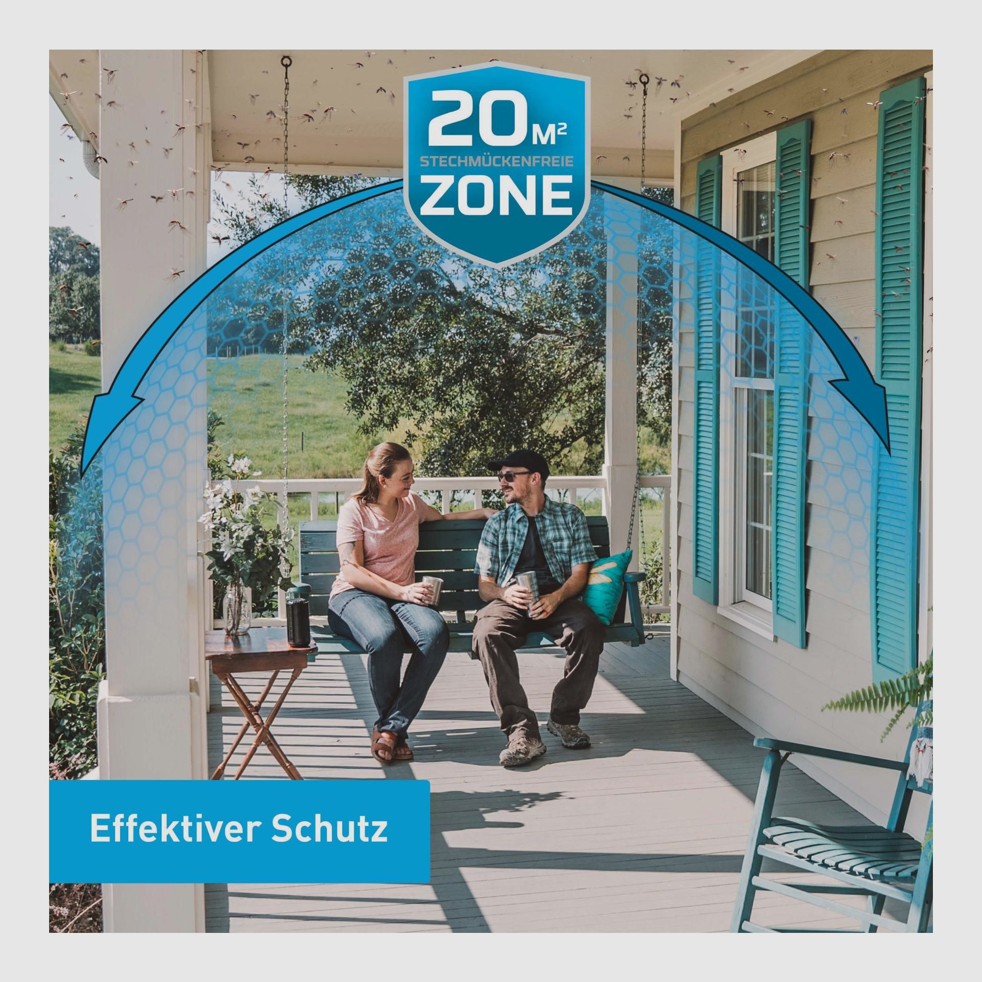 THERMACELL 920208 Muggenbestrijdingsapparaat Tafelapparaat HALO Mini Metaal Editie