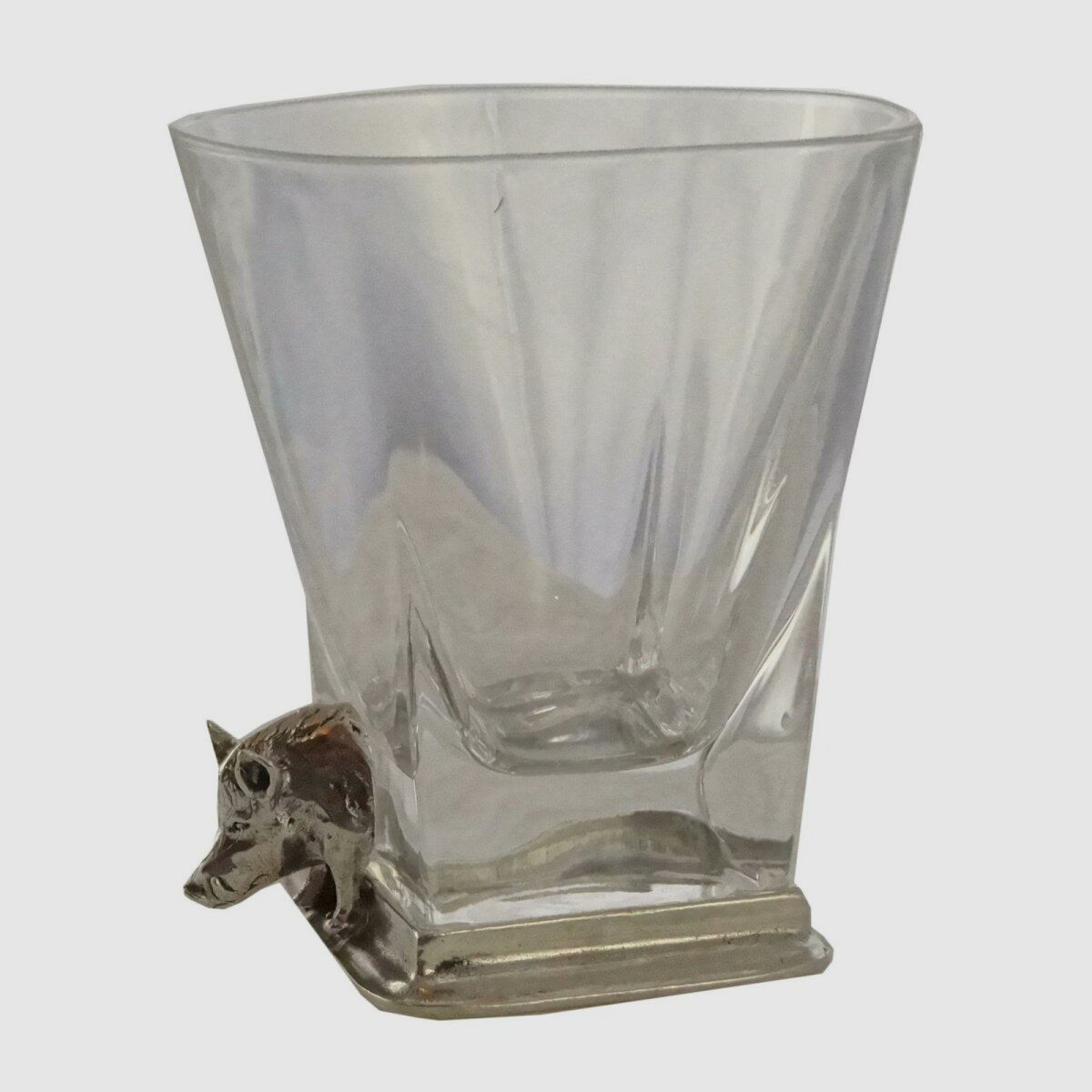 Accessoires Lovergreen Motif verre à gin carré avec ornement de sanglier