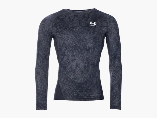 Under Armour Longsleeve HG Comp Print schwarz