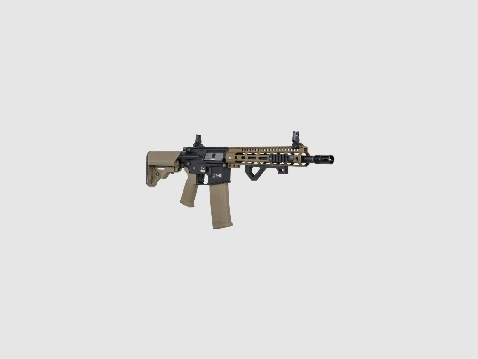 SA M4 Carbine M-LOK (SA-P20 PRIME™ Aster II ETU BLDC™) Rifle Airsoft Libre a partir de 18 - Negro/Tan -F-