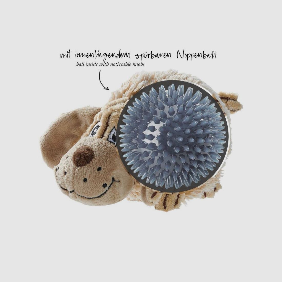 Hunter Hundespielzeug Pori Hund beige 17cm