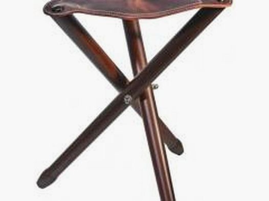 Luxury Tripod Country Sellerie - Leather Top - Aluminum Base - Stability and Elegance for Hunting