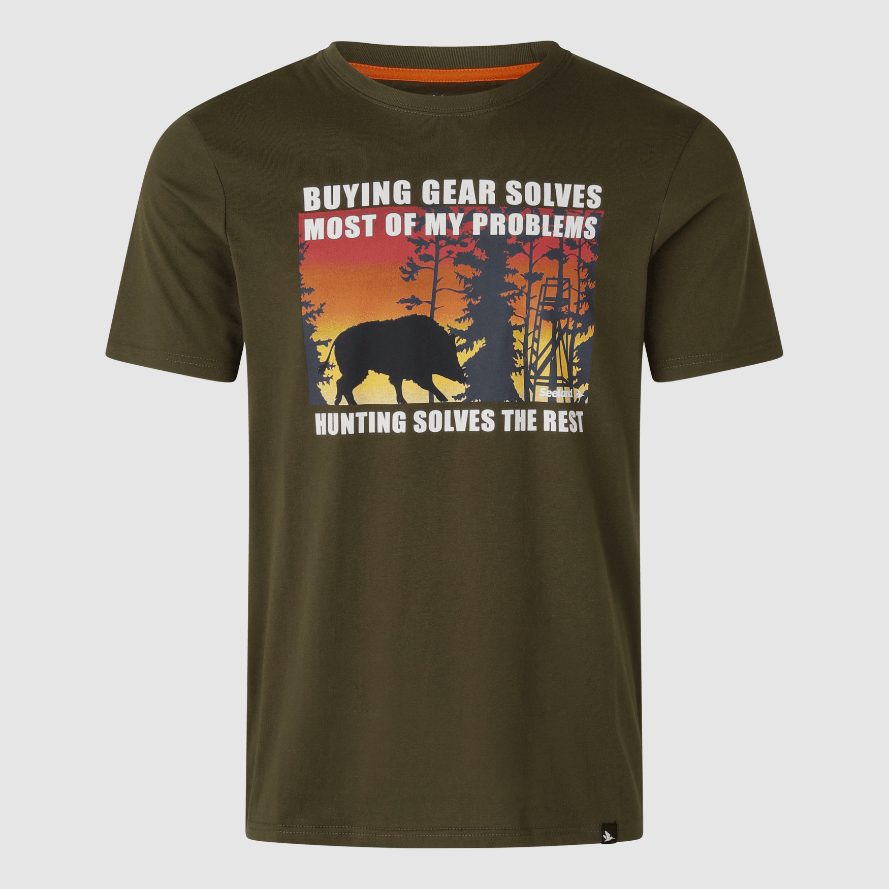 Seeland Highseat Sunset T-shirt Hombres Light Pine L