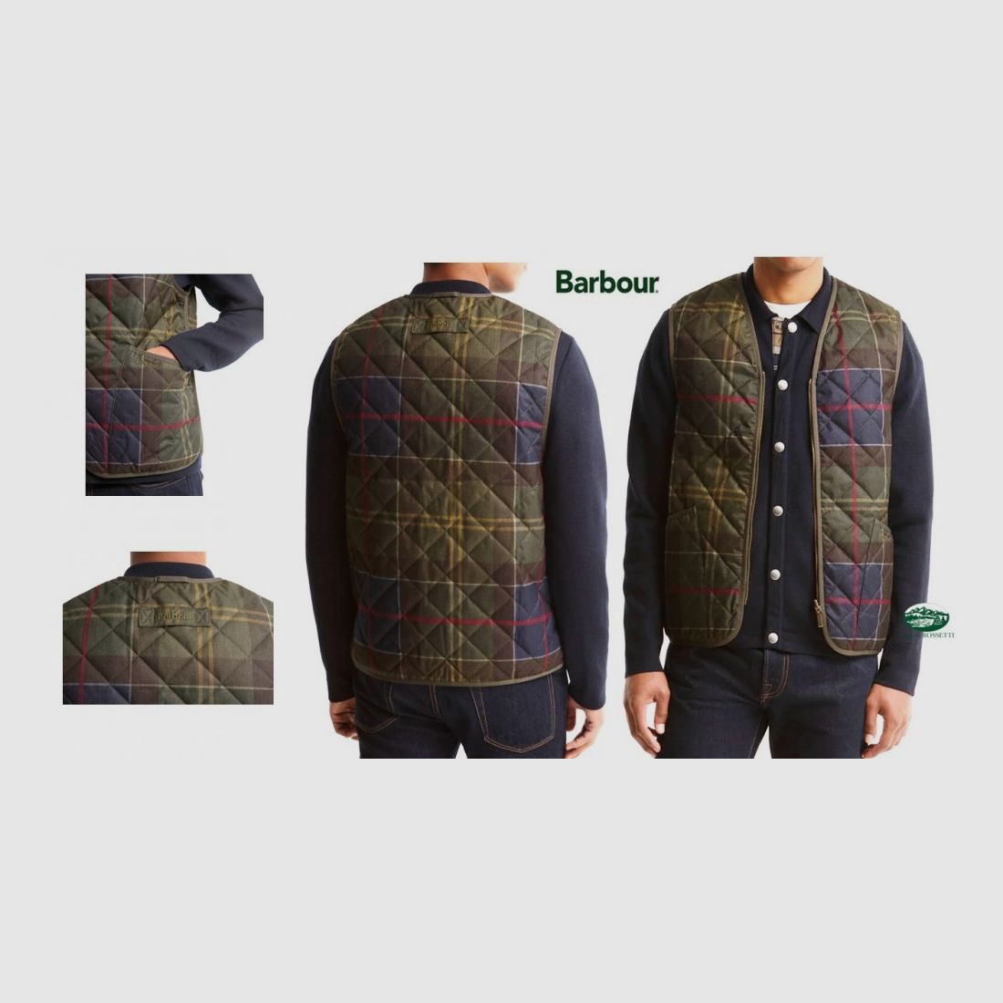 BARBOUR Steppweste im Tartan