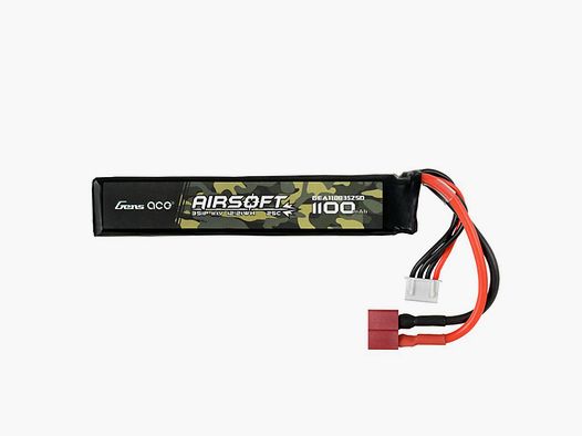 Genspow Lipo 11.1V 1100mAh 25C 3S1P T Plug Airsoft Batterie - Stabile Leistung - Optimale Laufzeit