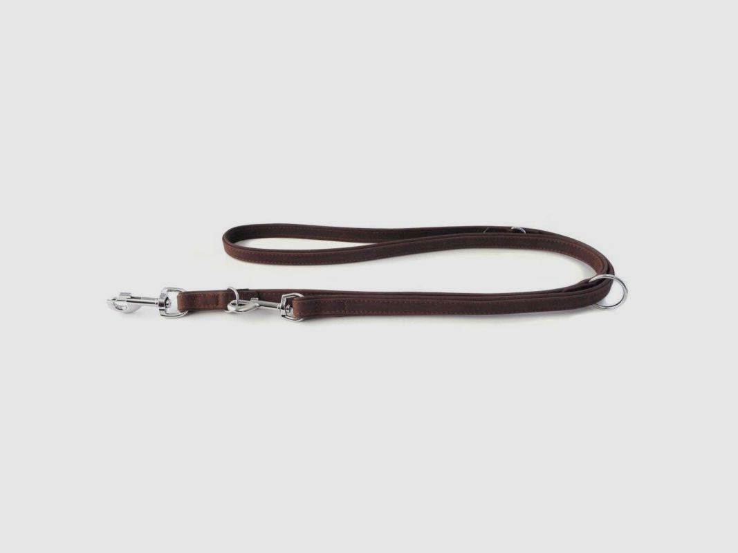 Das Lederband Hundeführleine Boston Mocca B 18 mm / L 200 cm
