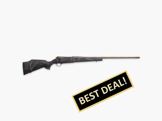 Weatherby MARK V WEATHERMARK LTD. 300 WEATH MAG 26"/66CM FLUTED BRONZE CERAKOTE 1/2"-28