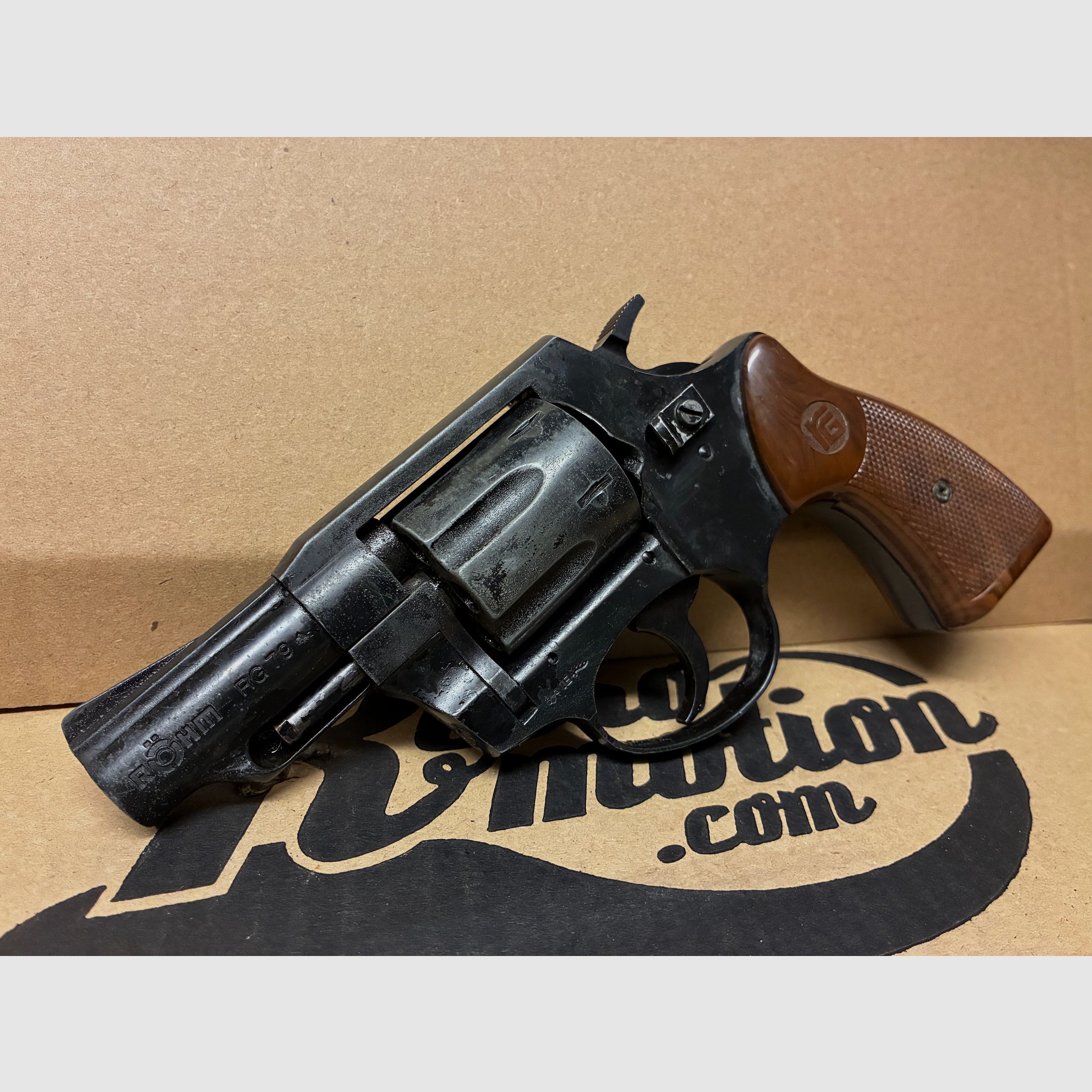 Röhm RG 79 9mm blank cartridge blank firing gas revolver gas pistol W. Germany PTB 341