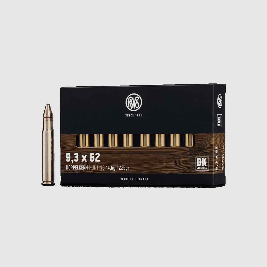 RWS 9,3x62 Doppelkern 14,6g - 226gr