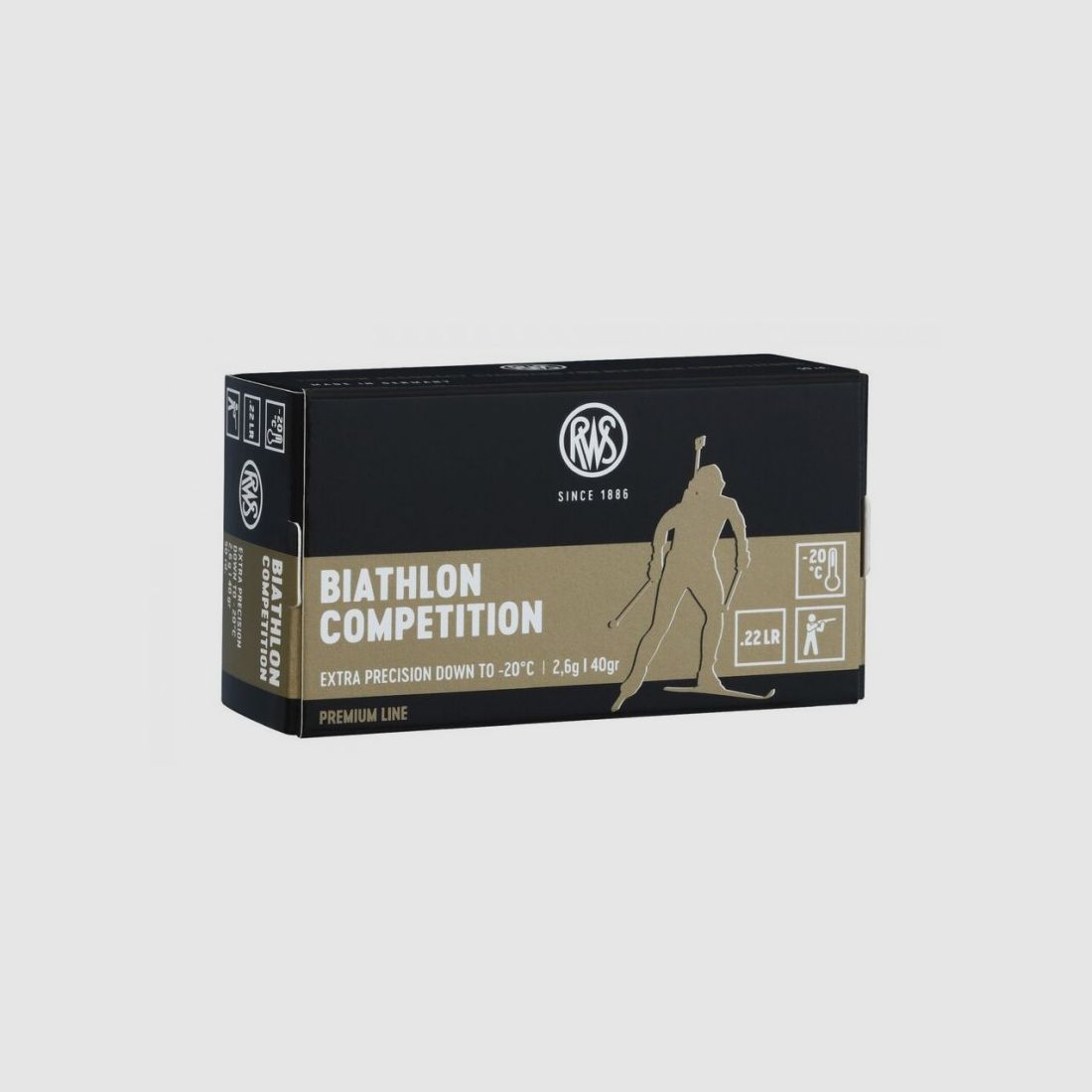 RWS 22LR BIATHLON COMPETITION 2,6G V0 320 M/SEC 50 UDS, imagen 1 de 2