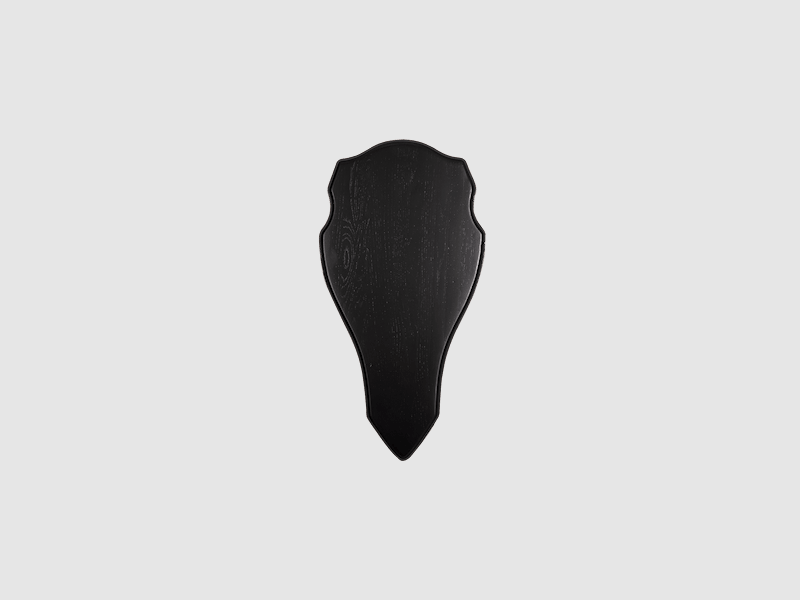 5etta Trophy Shield Red Deer Dark Oak Furnier