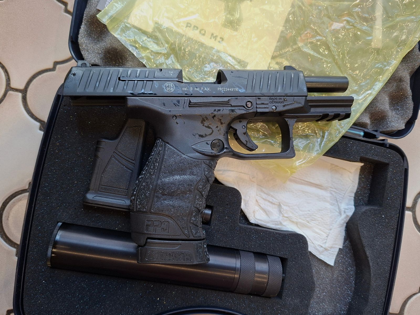 Walther PPQ M2 BLK Navy Kit PAK, brand new and unfired.