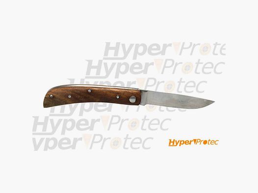 Klappmesser mit dunklem Holzgriff, Klinge 7 cm