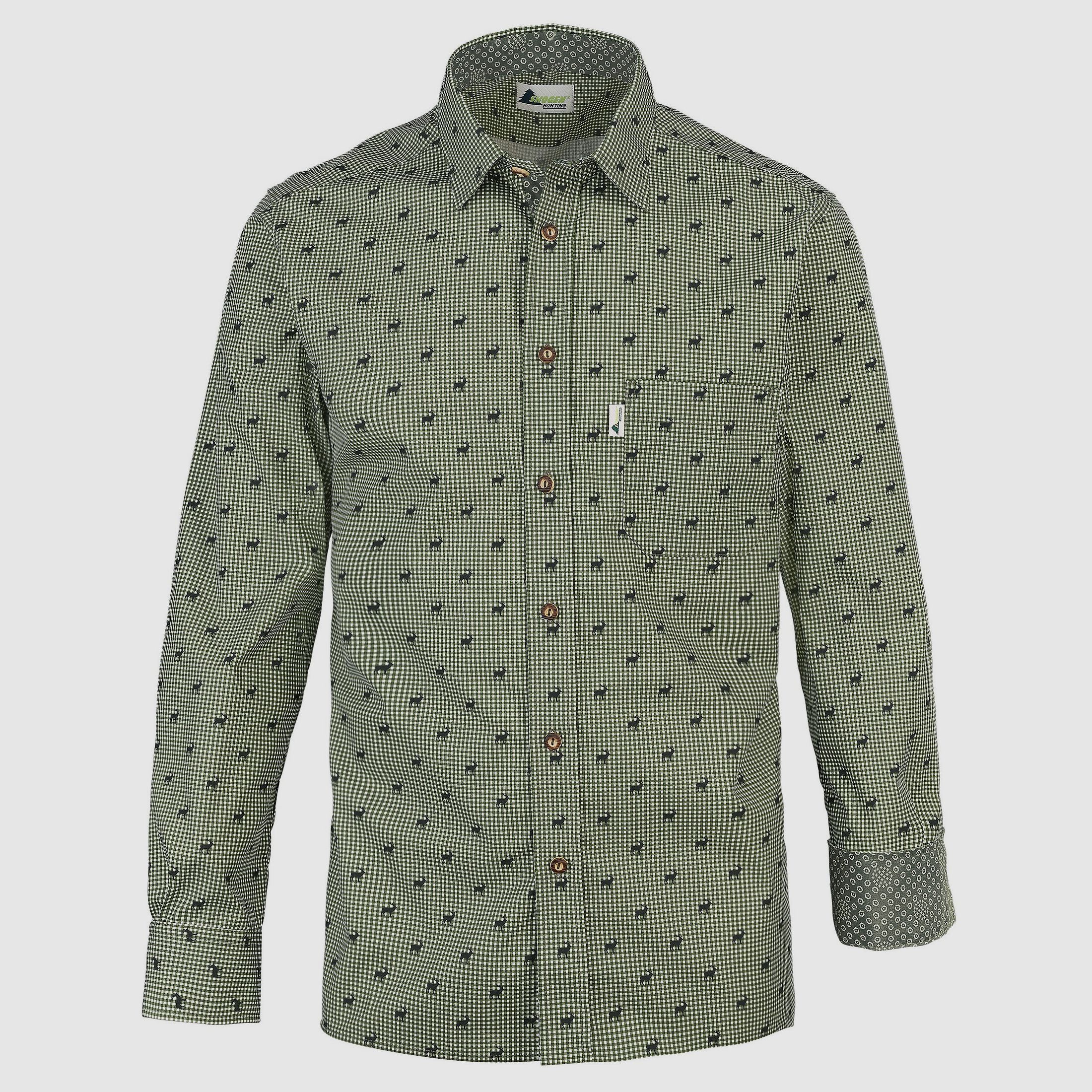 Skogen Camisa de Manga Larga para Hombre Ciervo