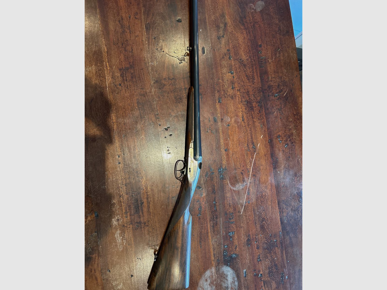 Darne Charlin 12/65 double barrel shotgun sliding action, imagen 1 de 2