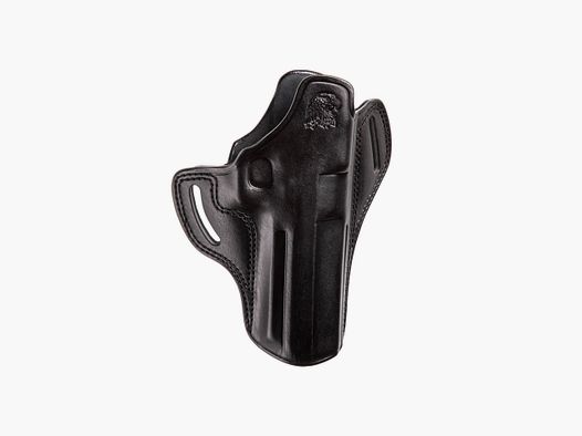 Pancake Holster 6" Cuir Noir RH DE XIX L5/L6
