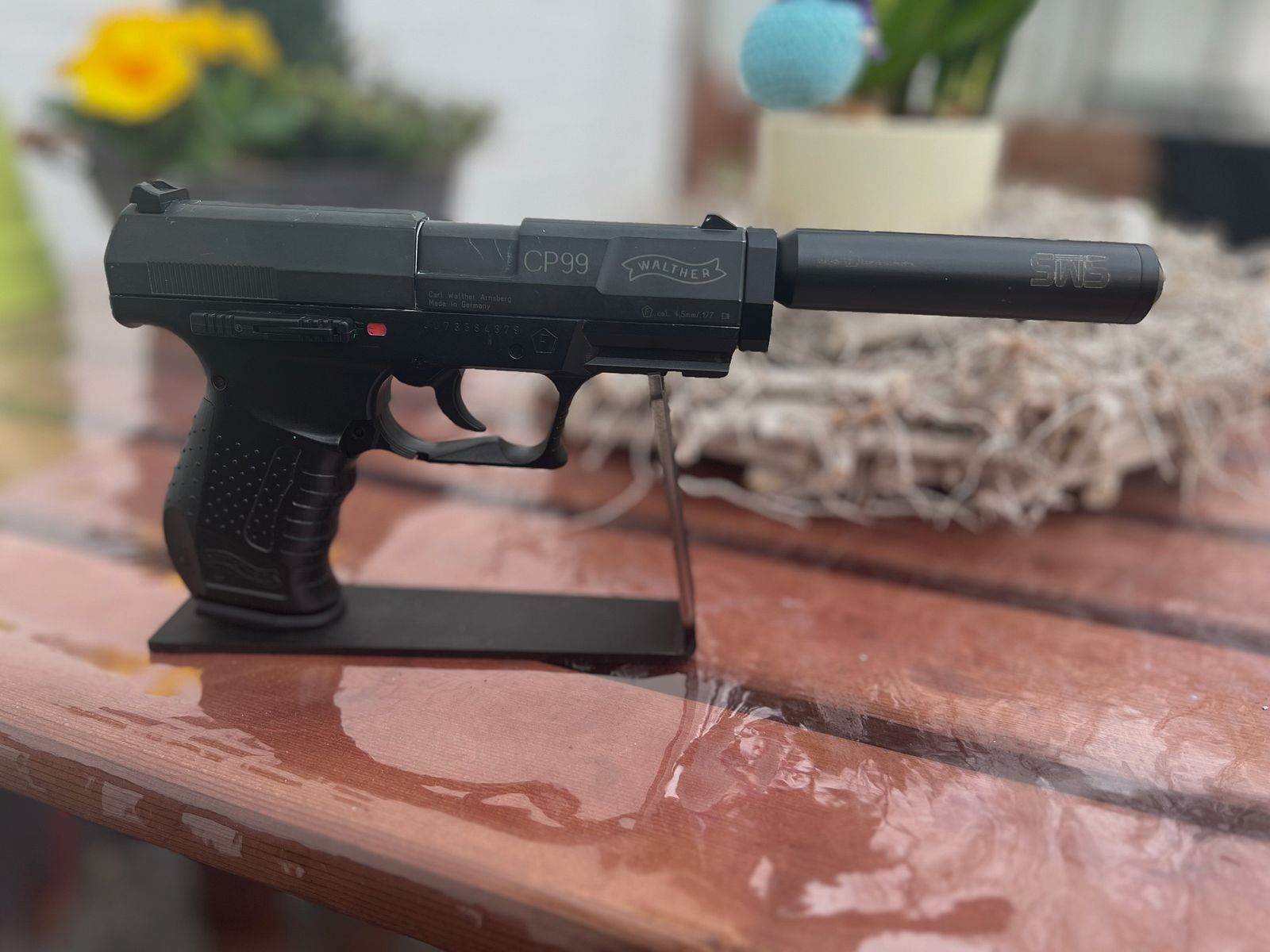 Walther cp99 4,5mm Diabolo mit Schalldämpfer +adapter 