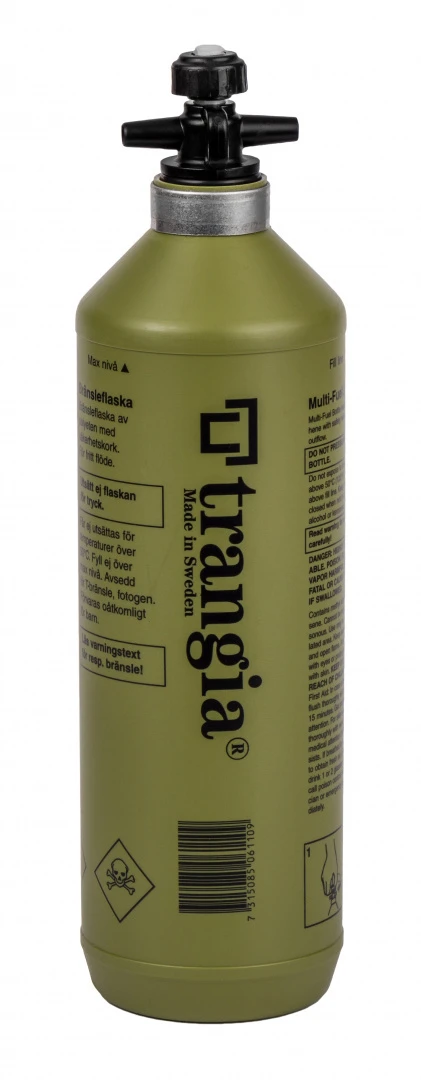 Butelka paliwowa Trangia Plastic Bottle 1L zielona bezpieczna butla na paliwo