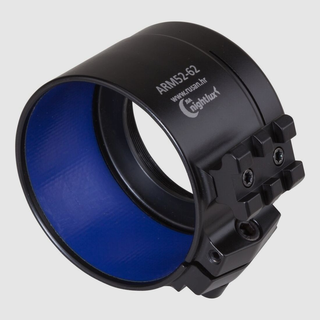 Rusan Optikadapter M52x0,75 56 mm - inkl. Picatinny-Schiene