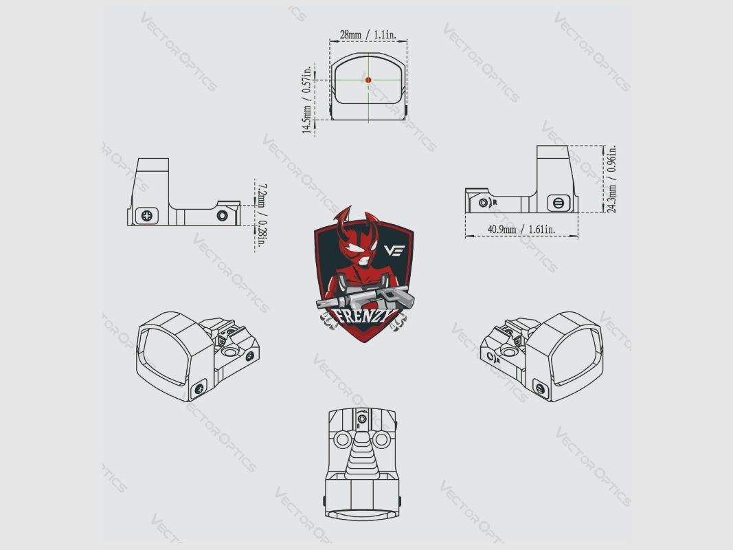 Frenzy-S 1x17x24 MOS mit mehrfacher VECTOR-Absehen, Bild 12 von 12
