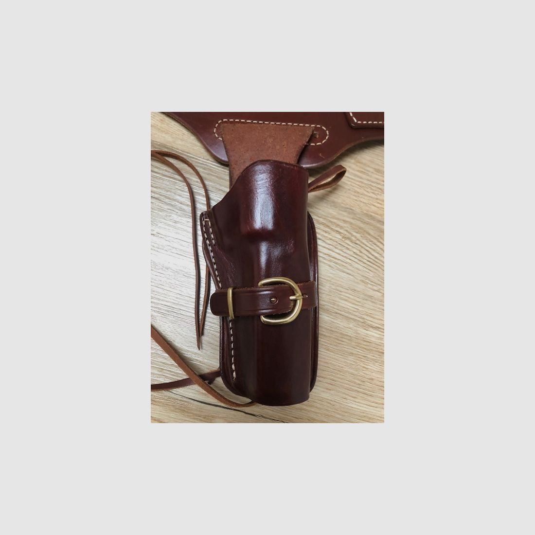 Triple K–Wyoming Western Drop Belt grand 110 cm Complet avec holster de revolver et 22 cartouches à blanc