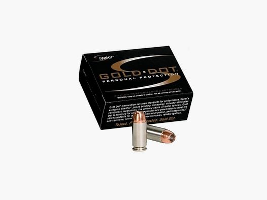 Munitions de revolver Speer Gold Dot .327 Federal Magnum 6,50g Gold Dot Hollow Point