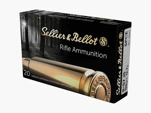 Sellier & Bellot 8x57 IS, proiettile a punta parziale 196 gr - 20 pz.