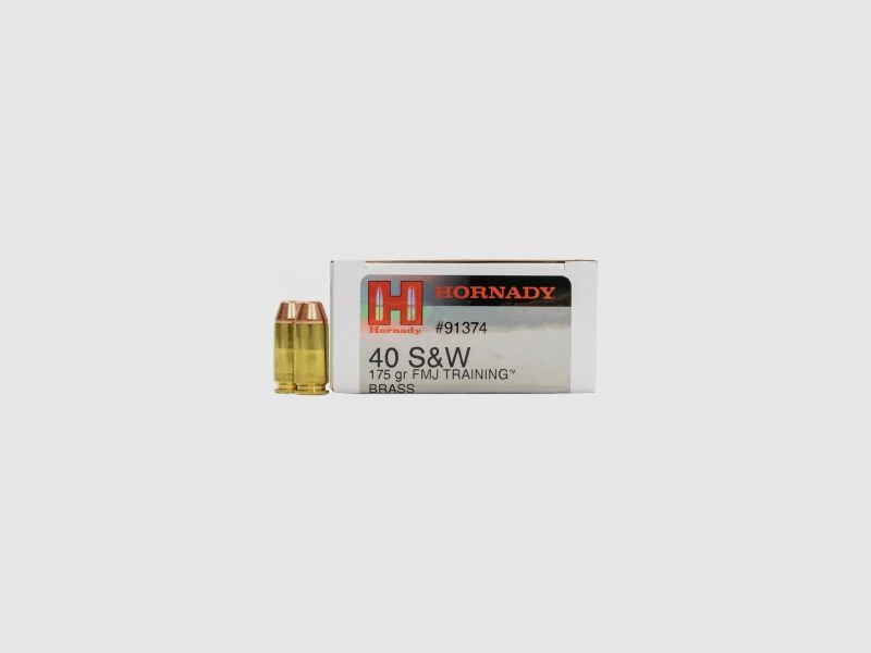 Hornady Training .40 S&W 175GR FMJ 50 Patronen