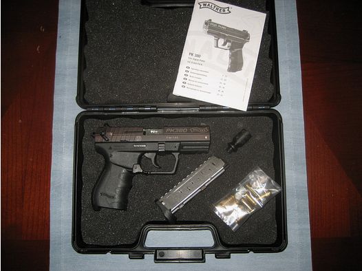 Walther PK 380, 9mmPAK, Stahlschlitten