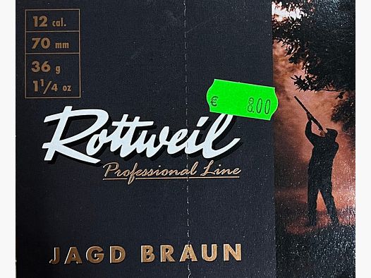 Rottweil JAGD BRAUN 12/70 36g 3,5mm - 10 Schuss