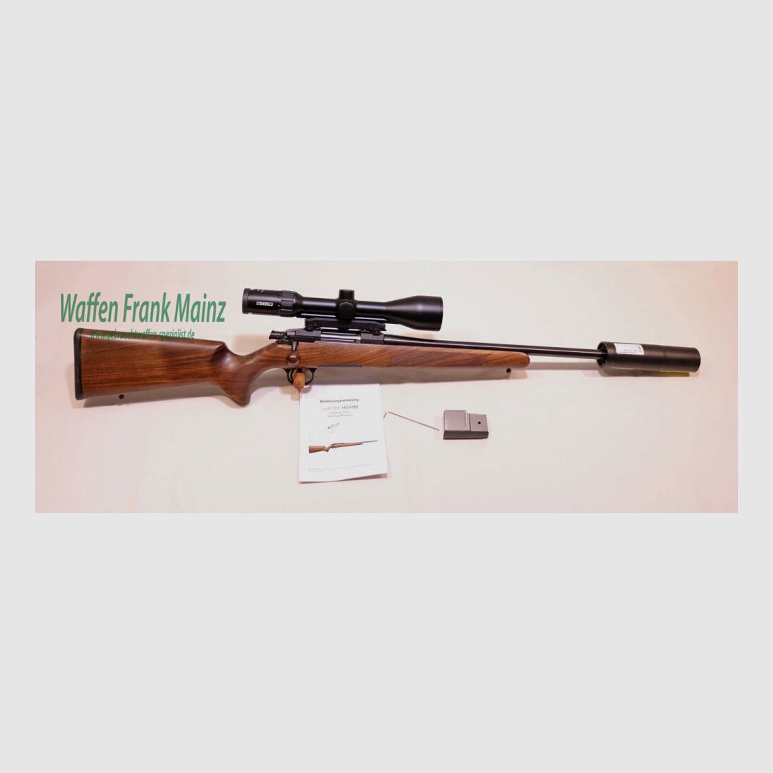 STEEL ACTION HS, wooden stock, overall length 510mm