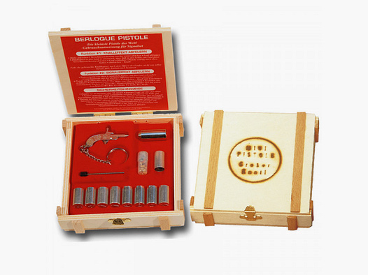 BERLOQUE ORIGINAL PISTOLA EN CAJA DE MADERA - 2MM