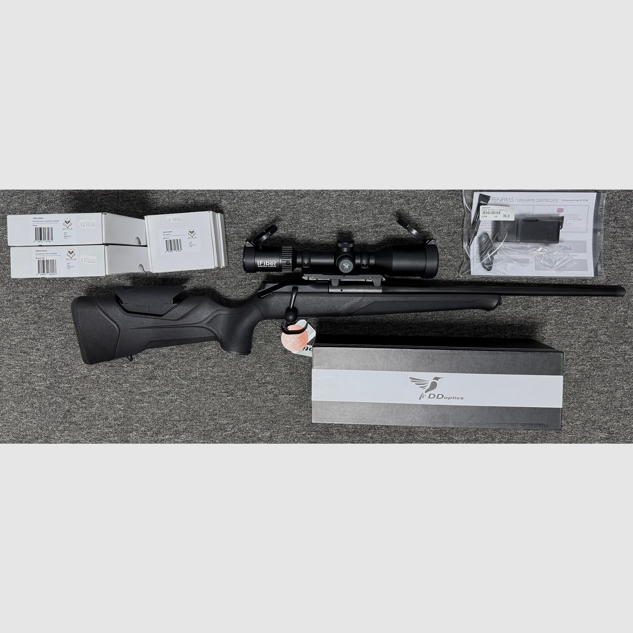Blaser R8 Professional 2.0 - 8x57IS+ M15x1 + LL 52cm + DDoptics 2-20x50 IFiber - Nieuwe wapen